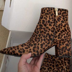 Marc Fisher Jarlily Genuine Calf Hair Bootie Animal Print